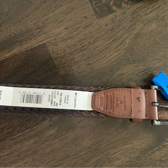 Columbia brown braided belt NWT men's size medium 34-36 - Picture 4 of 12
